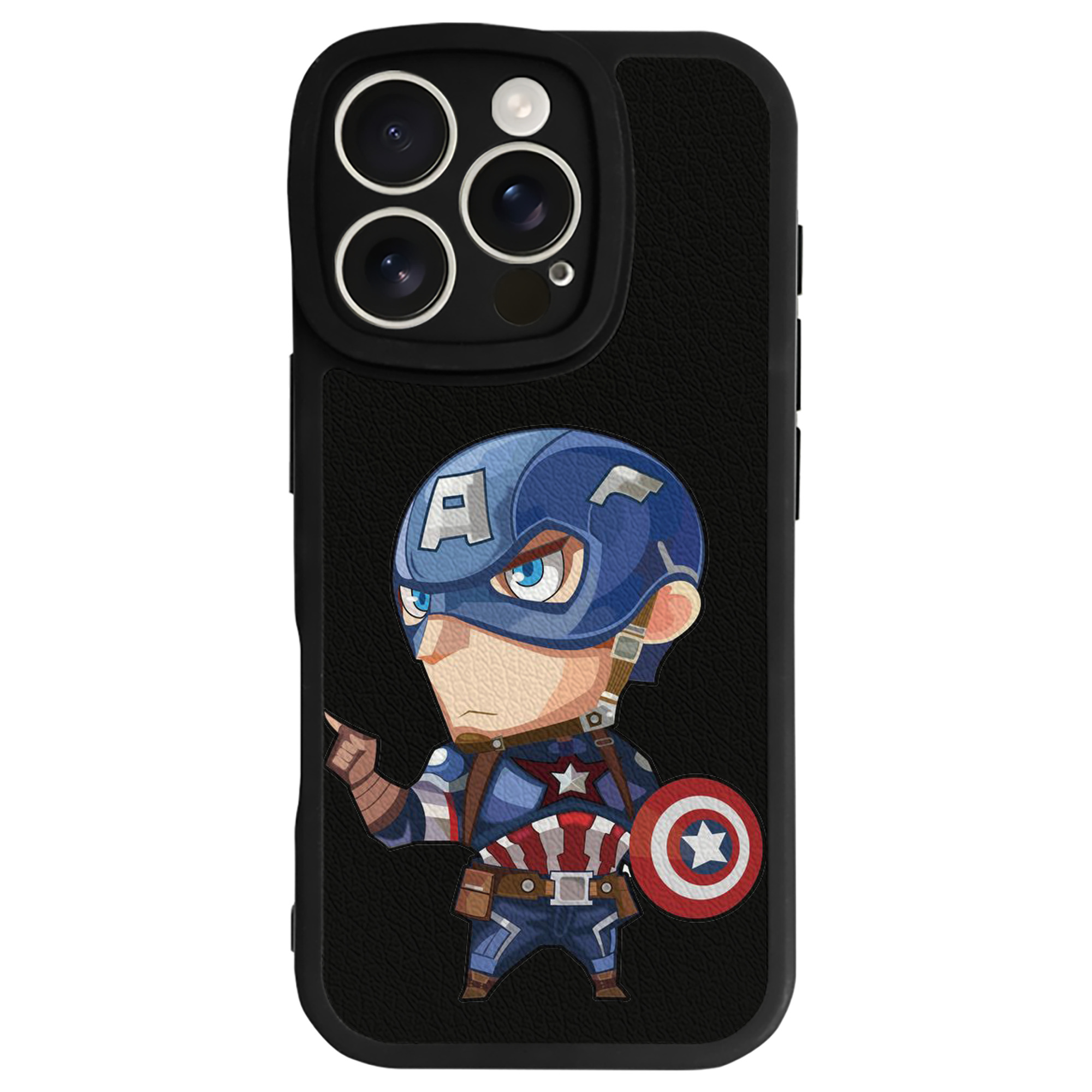 （画像用） アベンジャーズ The Avengers 【iPhone 16シリーズ対応】シリコンスマホケース（レザー調） 材質：シリコン